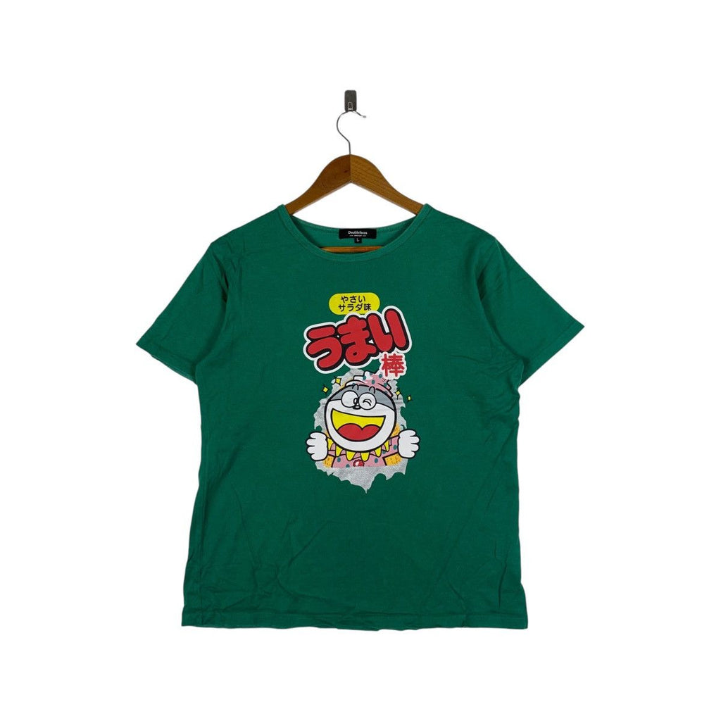 UMAIBO UMAEMON JAPAN Ads Promo Puffed Corn Snack Tee Shirt Top Anime Cartoon