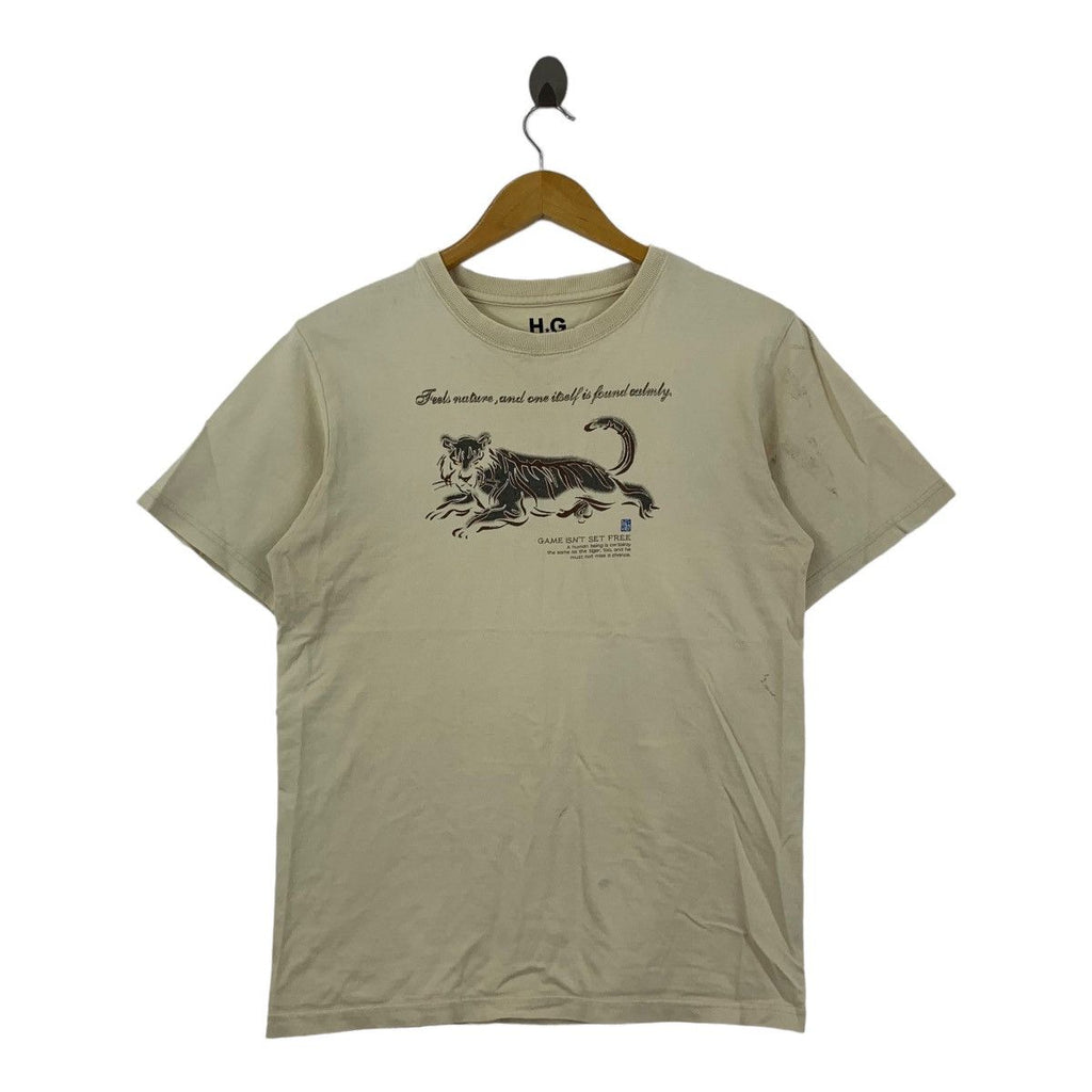 HELLO GEM TIGER Nature Japan Traditional Tee Shirt Top Game Isn’t Free