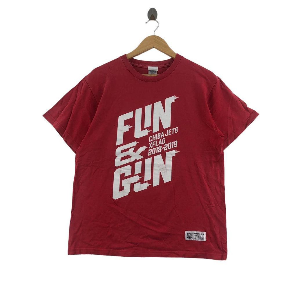 CHIBA JETS x XFLAG Basketball Opening Game Tee Shirt Top Japan League