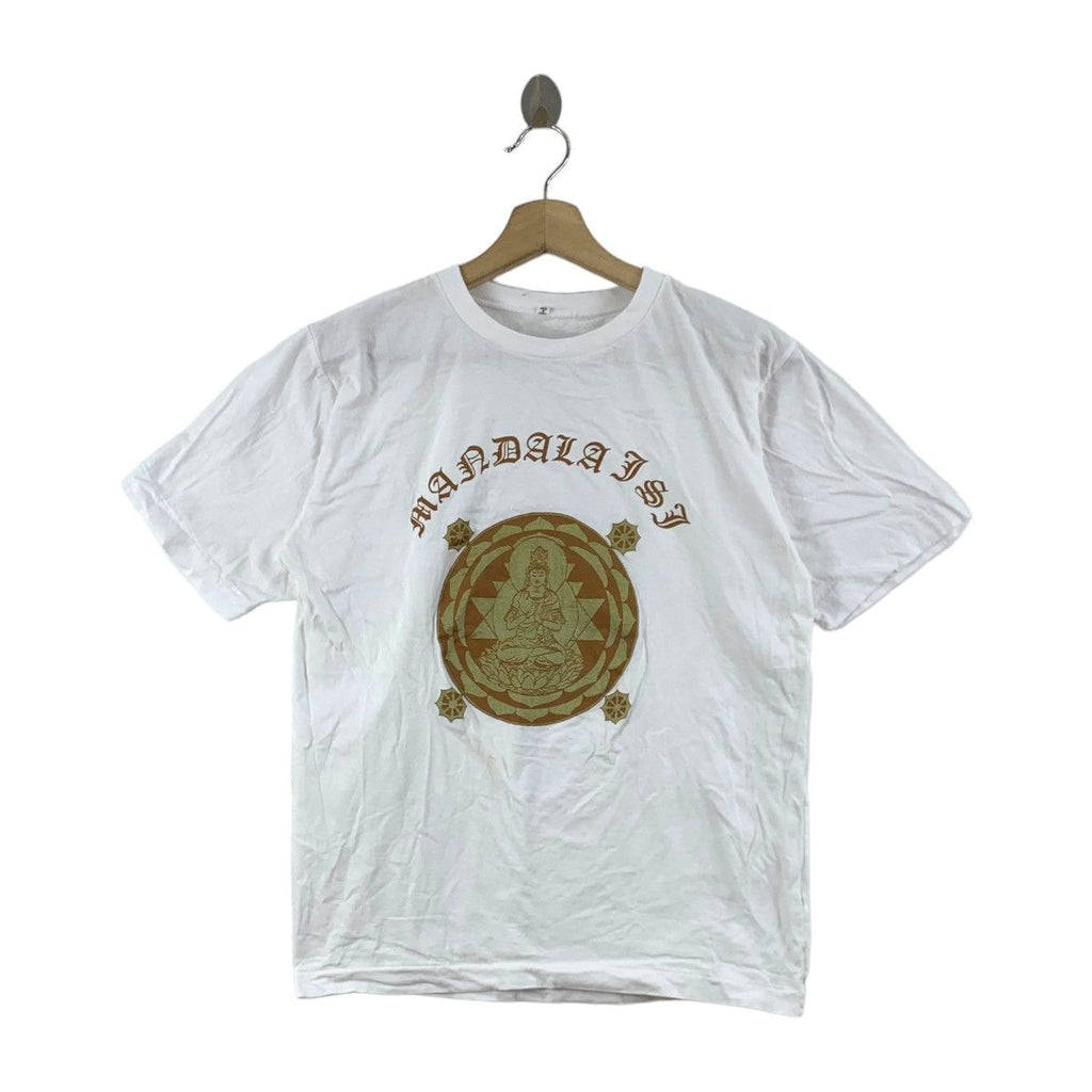 Vintage 90’ MANDALA VISHNU GOD Classic Art Tee Shirt Top Painting
