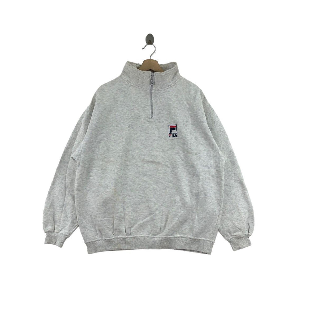 Vintage FILA BIELLA ITALIA HALF ZIPPER Oversized Sweatshirt Sweater Pullover Jumper