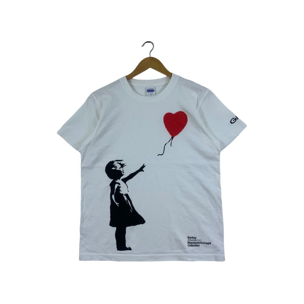 BANKSY BALLOON GIRL Masatoshi Kumagai Artwork Tee Shirt Top Graffiti Culture