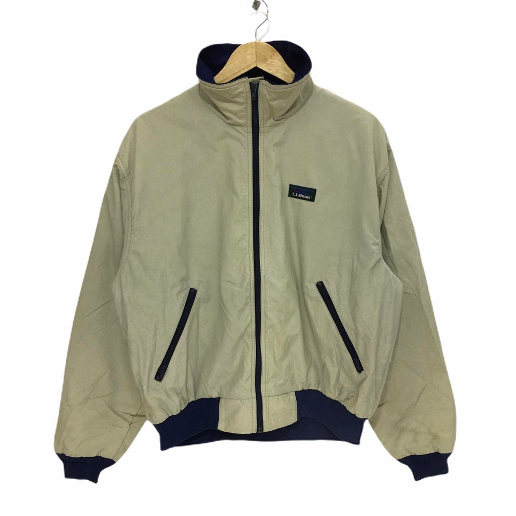 Vintage LL BEAN Logo Three Season Jacket Made In Freeport , Maine Half Zip Sweater Sweatshirt Jacket Pullover
