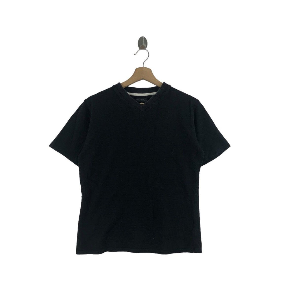 Vintage SEMANTIC DESIGN JAPAN Plain V Neck Tee Shirt Top