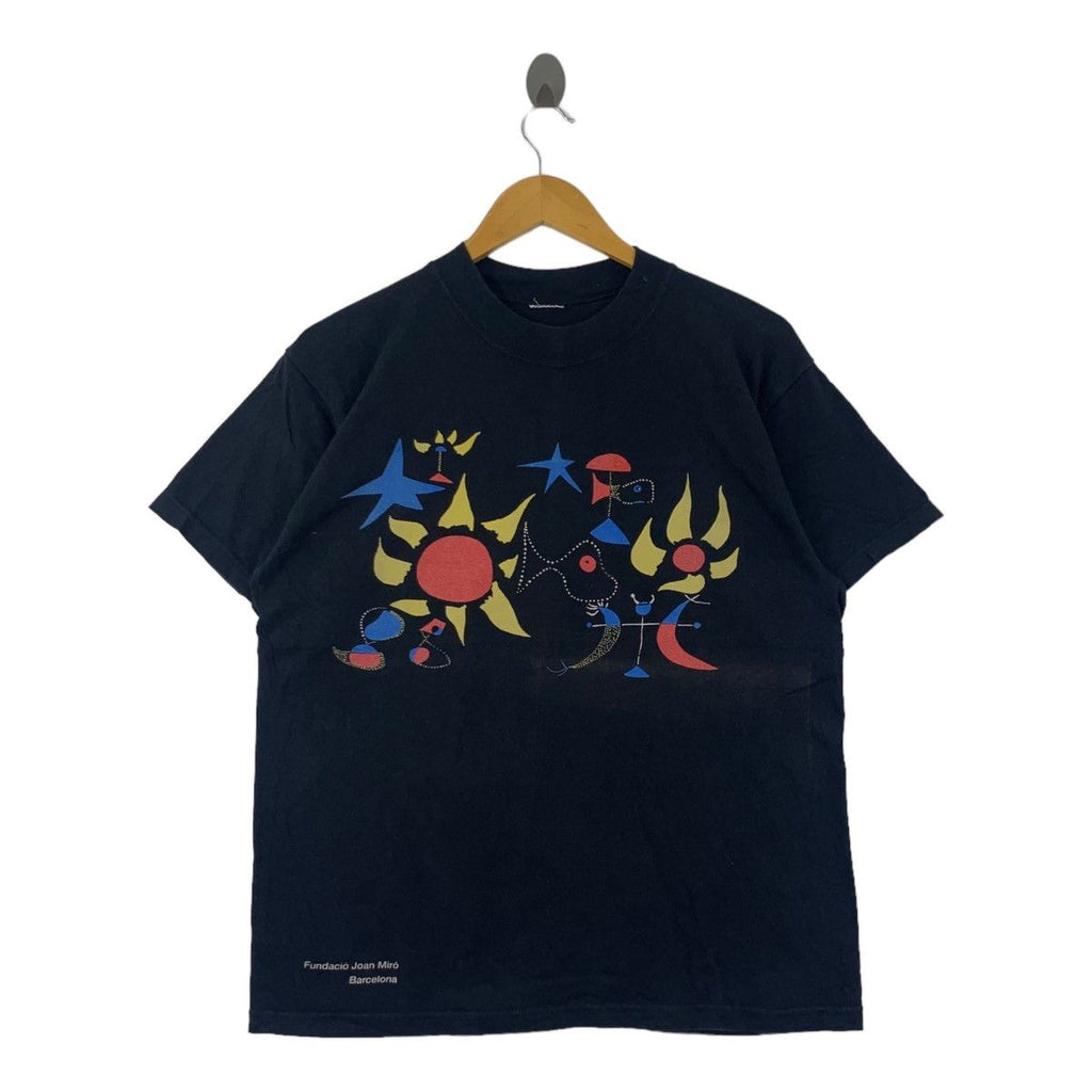Vintage ART JUAN MIRO Self Portrait II Barcelona Tee Shirt Top Painter Sculptor
