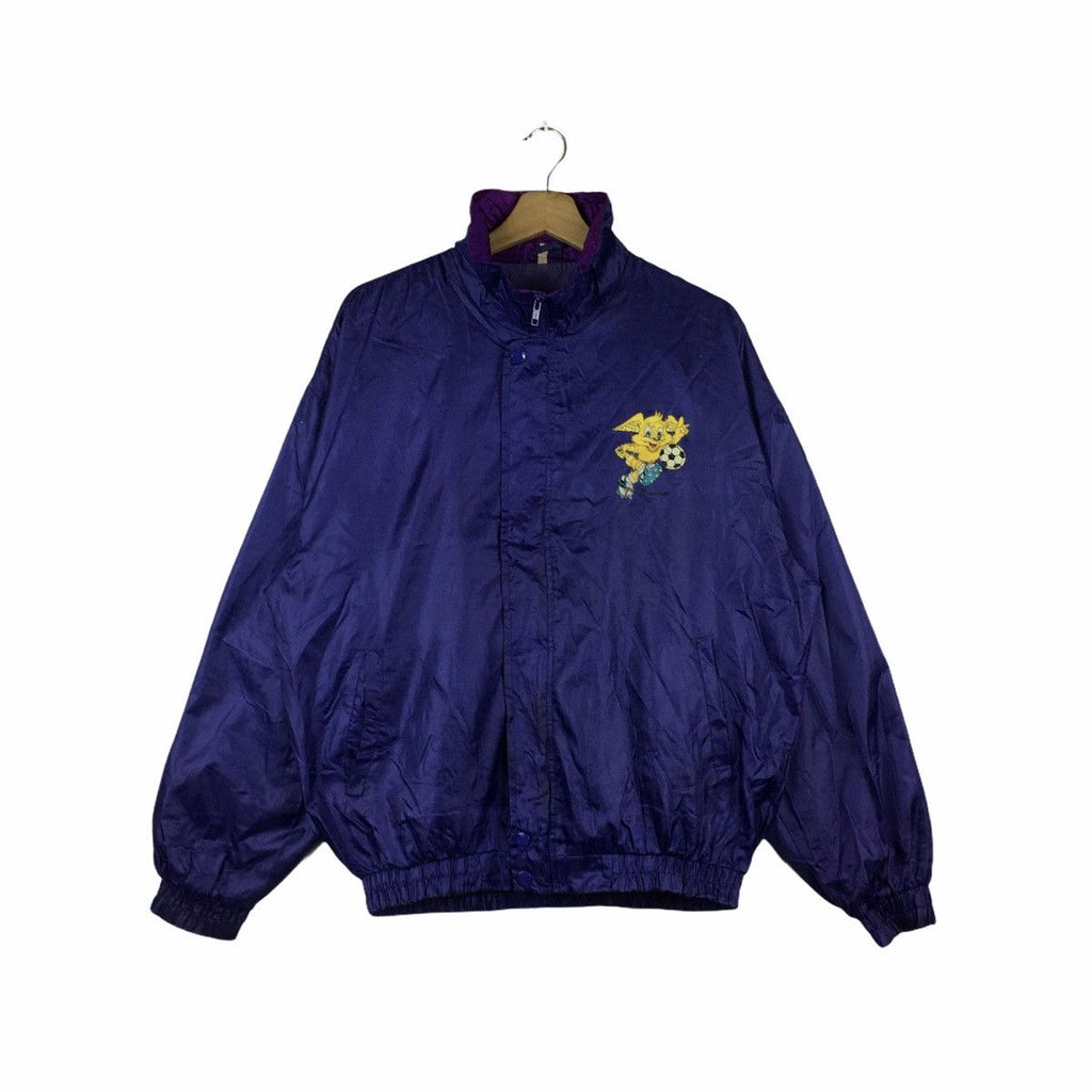 Vintage 90’ SHIMIZY SPORTS Cartoon Anime Football Soccer Jacket Sailing Outdoor Fishing Hunting Sweater Windbreaker