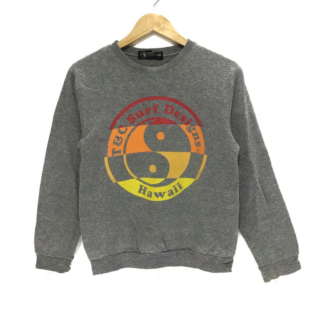 Vintage T&C Surf Designs HAWAII Sweatshirt Jumper Crewneck Surfing Sweater