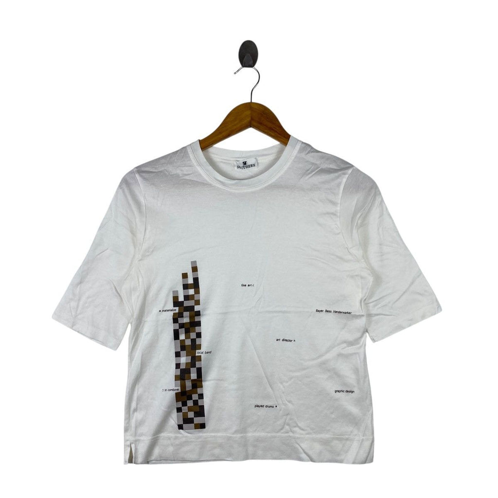 Vintage BAYER BESS VANDERWARKEN Fine Arts Tee Shirt Top Illustration Artist