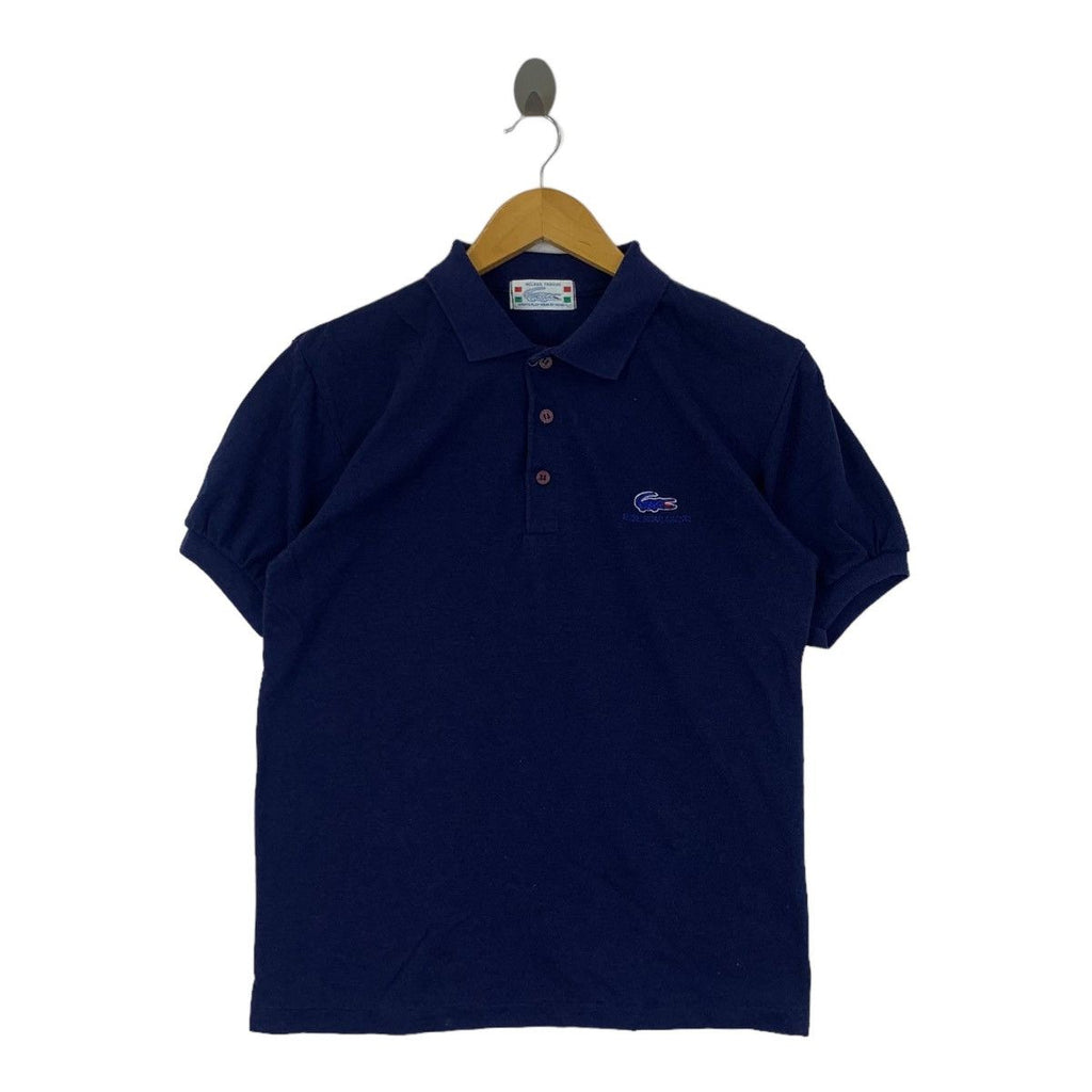 Vintage SKIVA MILANO FASHION Embossed Polo Tee Shirt Top Tennis Office Formal