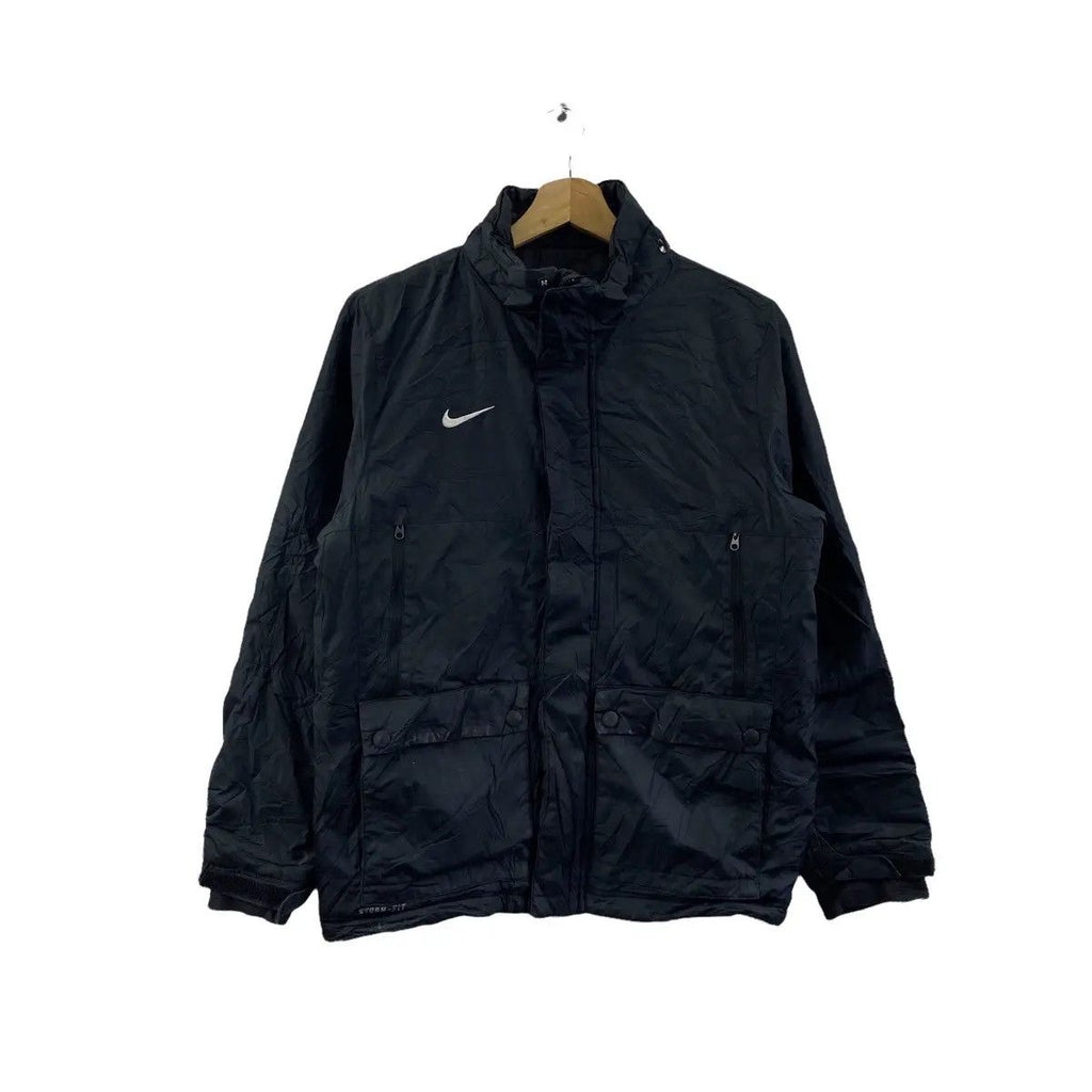 Vintage NIKE STORM FIT Light Puffer Jacket Hoodie Windbreaker Sweater Side Logo Swoosh