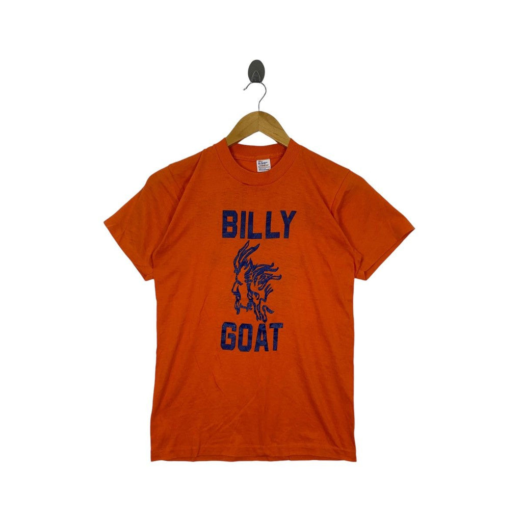 Vintage HANCO MADE IN USA Billy Goat Tavern Tee Shirt Top Polycotton Michigan