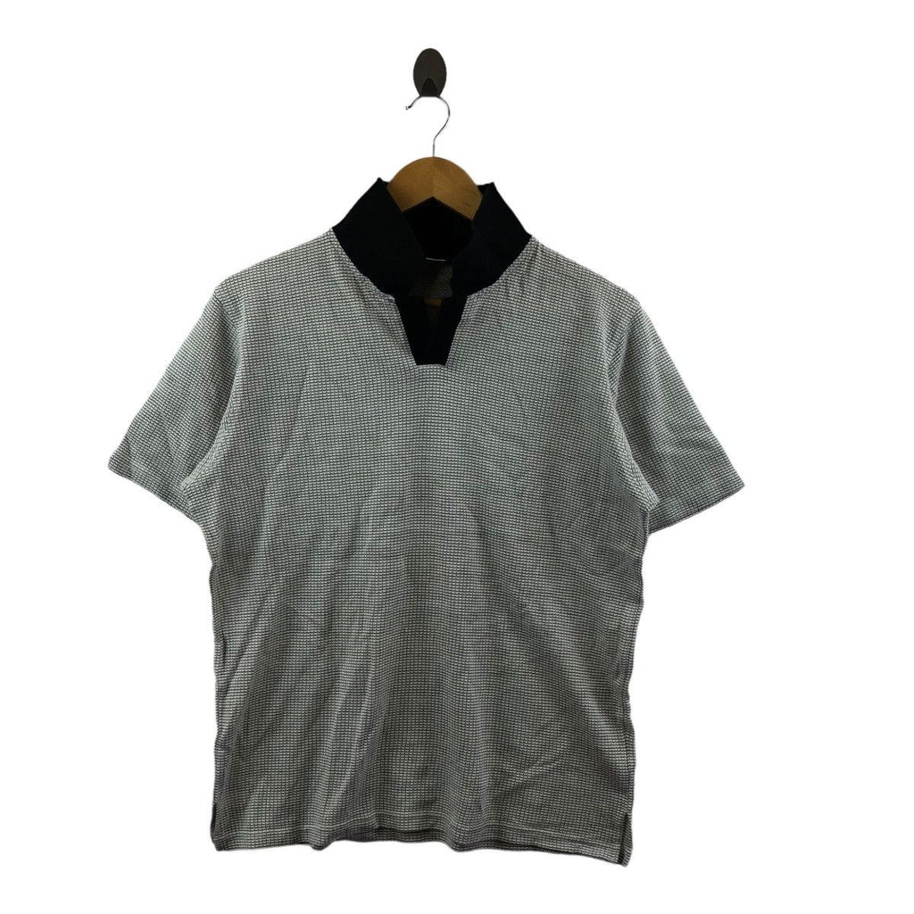 Vintage EVEX By KRIZIA JAPAN Herringbone Polo Tee Shirt Collar Top