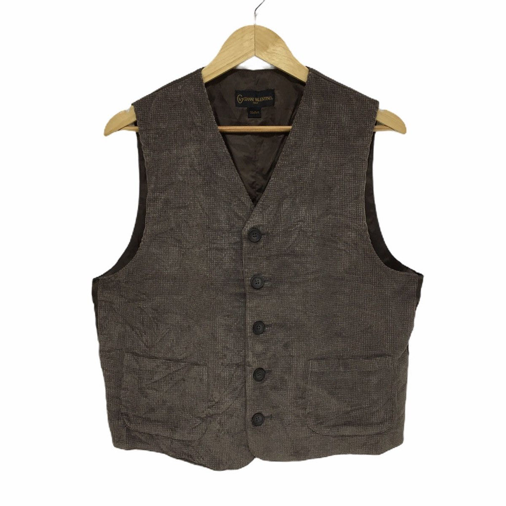 Vintage GIANNI VALENTINO ITALY Vest Tank Top Outdoor Windbreaker