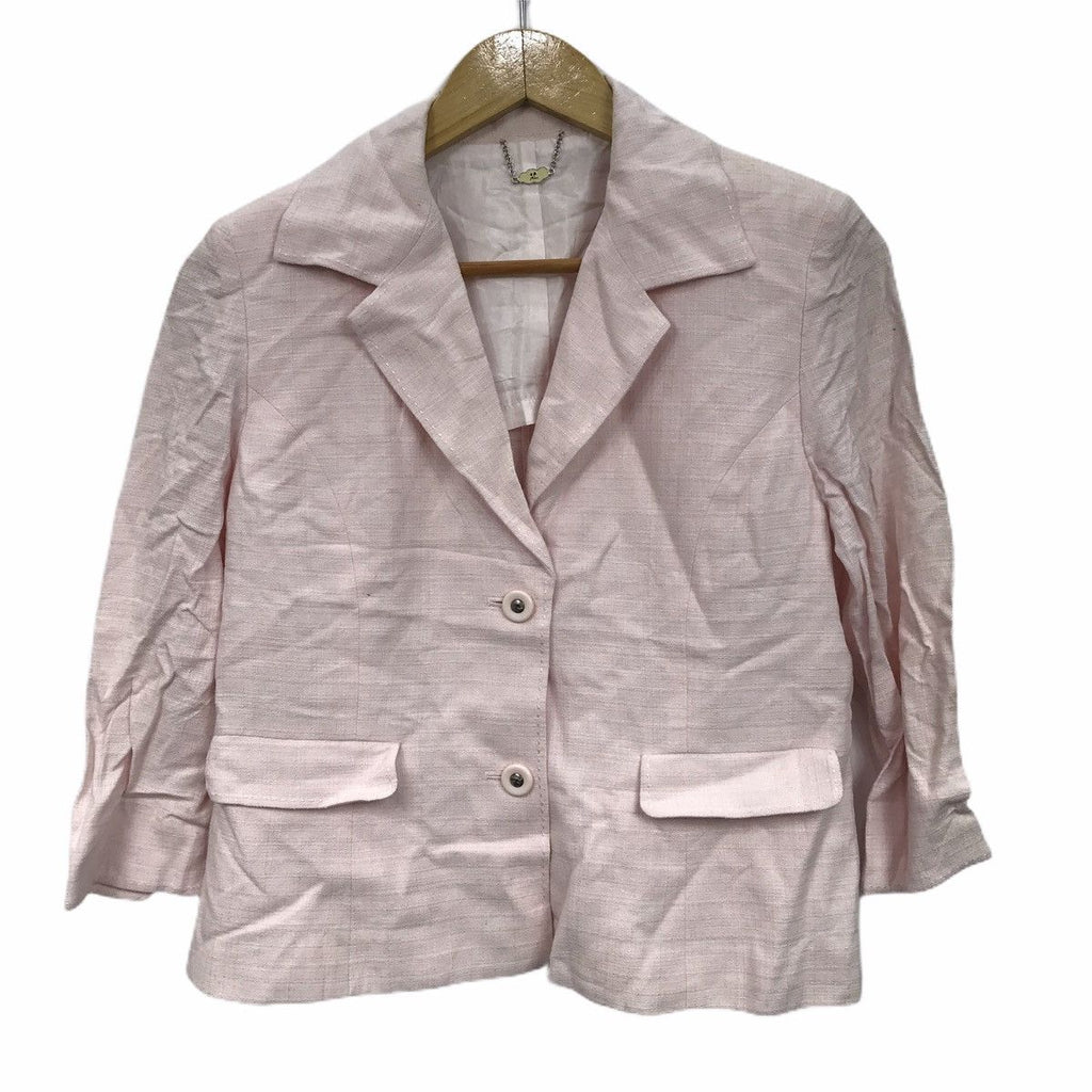 Vintage COURREGES PARIS 2 Button Coat Suit Blazer Cardigan Made In France