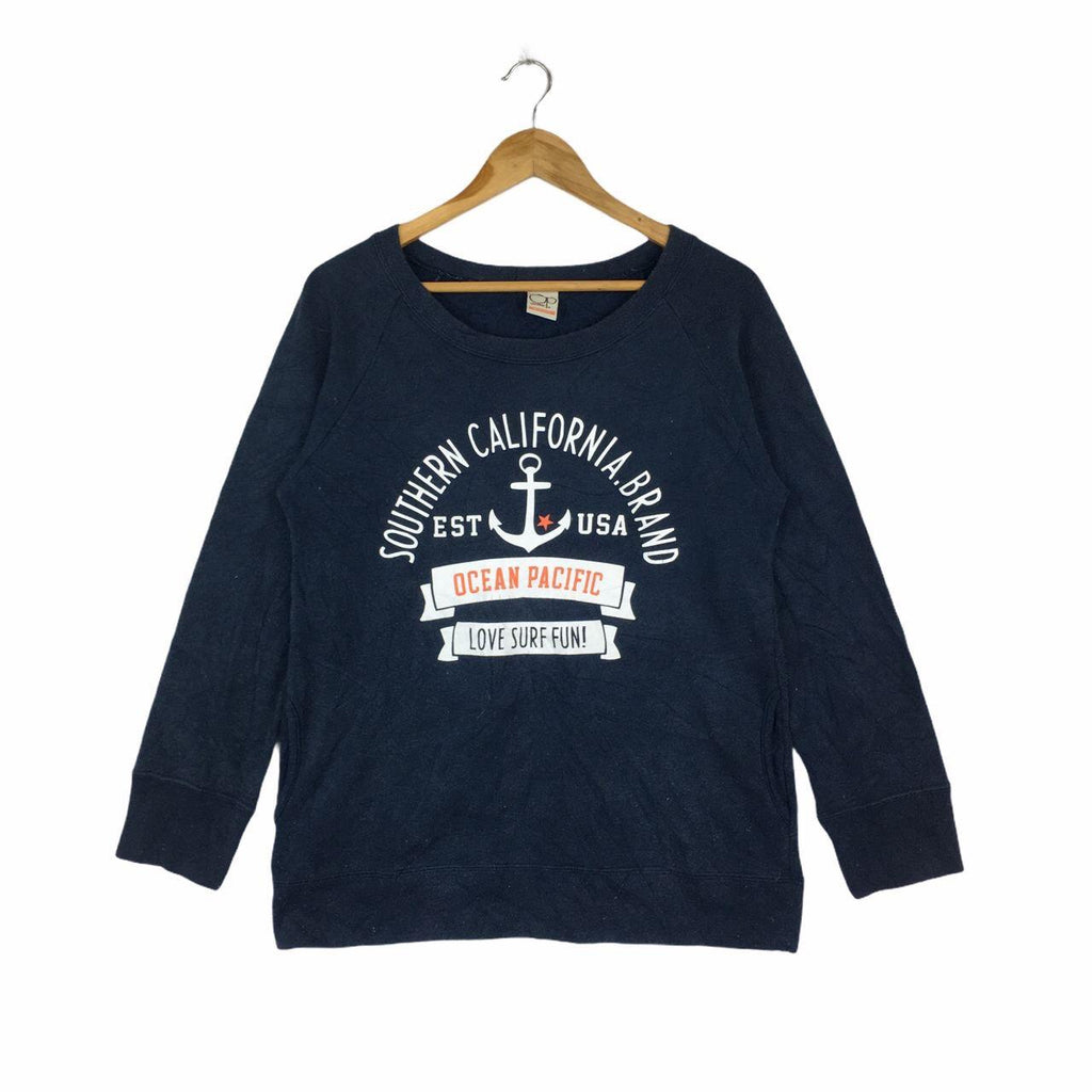 Vtg OP OCEAN PACIFIC Southern California Sweater Sweatshirt Windbreaker Jacket Hoodie