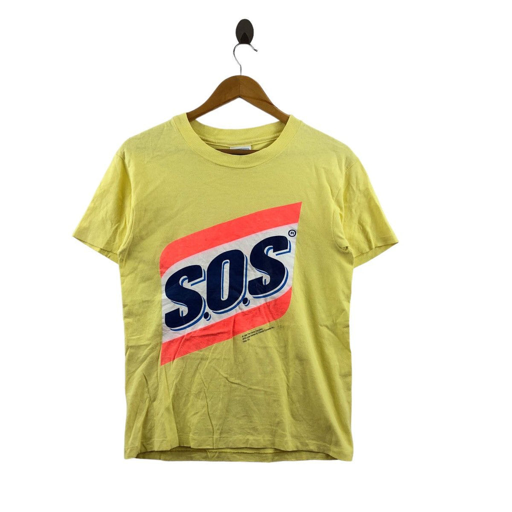 Vintage 1995 AMERICAN S.O.S SOS Clorox Ads Bleach Box Logo Tee Shirt Made In USA