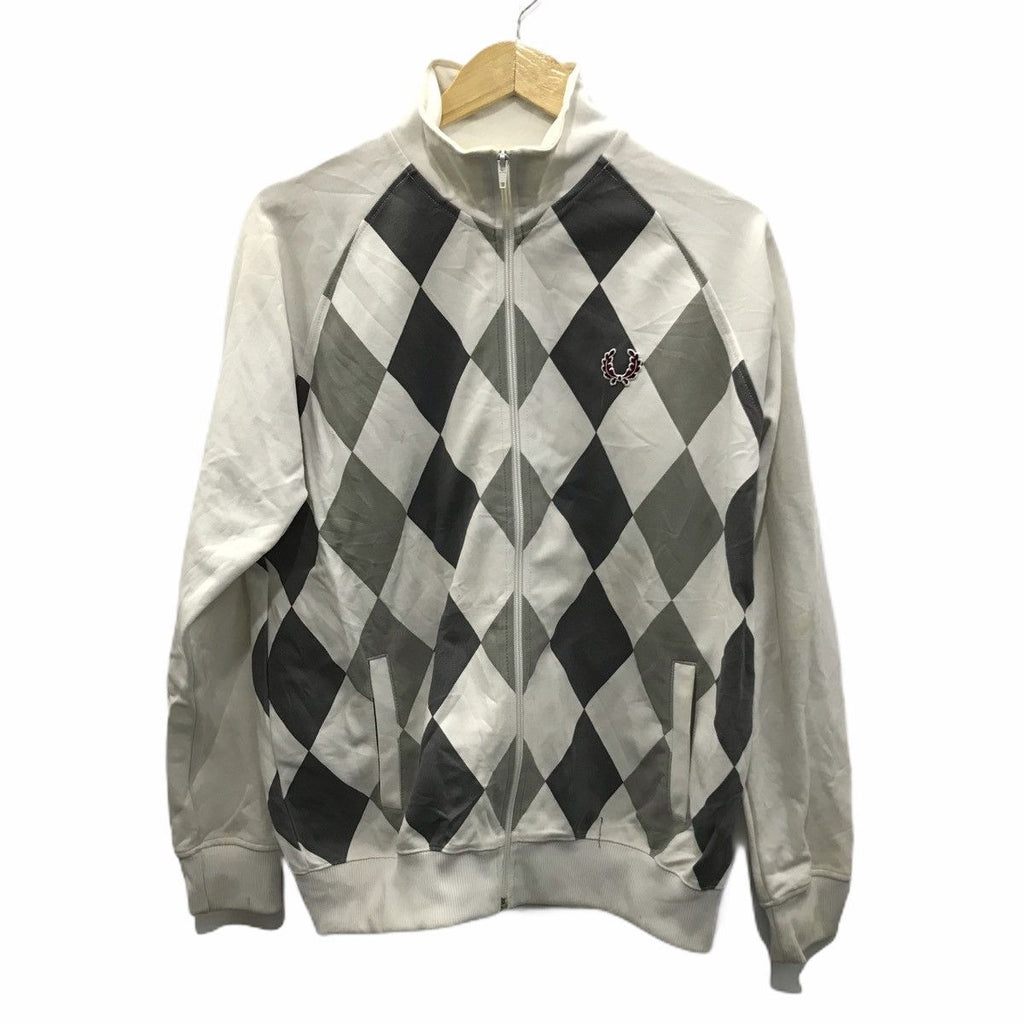 Vintage FRED PERRY Argyle Pattern Made In England Jacket Sweater Sportswear Windbreaker