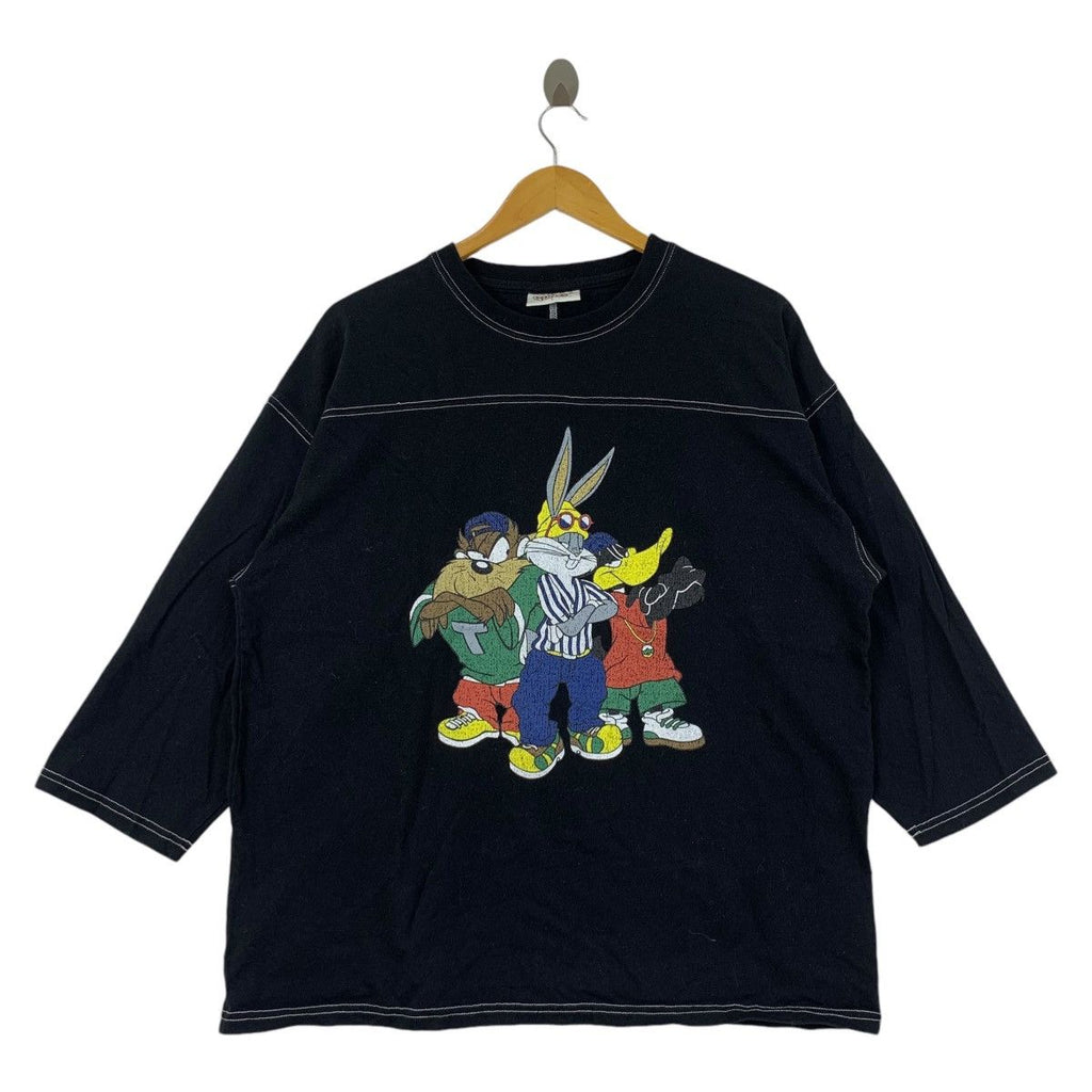 LOONEY TUNES HIP HOP RASTA RAP Cartoon Tee Shirt Top Long Sleeve