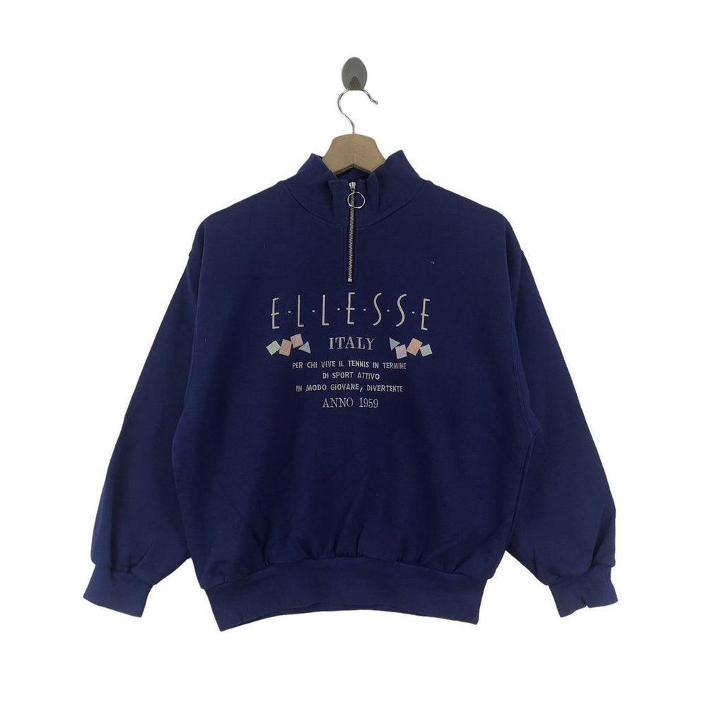 Vtg 90’ ELLESE ITALY x JASPO Japan Perugia Henley Sweater Pullover