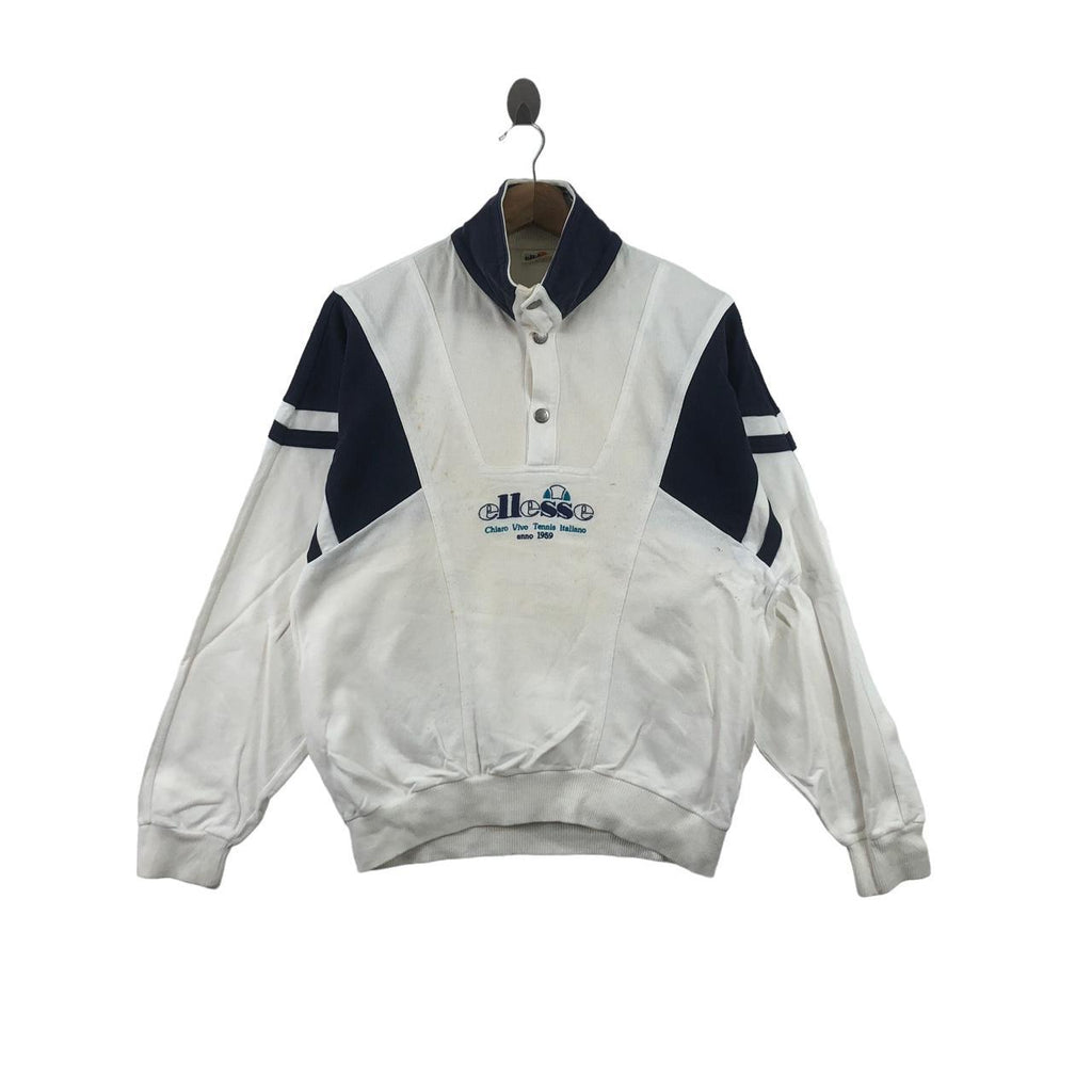 Vintage 90’ ELLESSE ITALIA Center Logo Sweatshirt Pullover Sweater Jumper