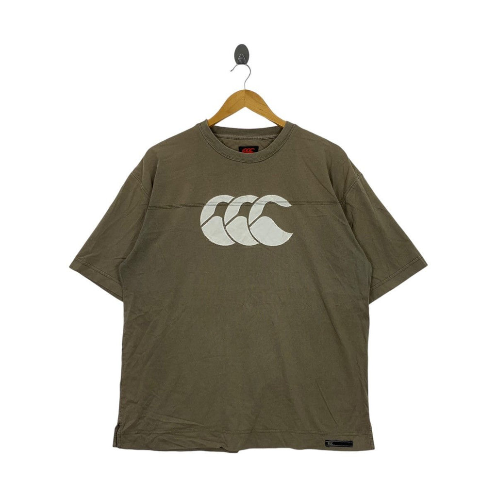 Vintage CANTERBURY NEW ZEALAND Embossed Logo Tee Shirt Top Premium Cotton