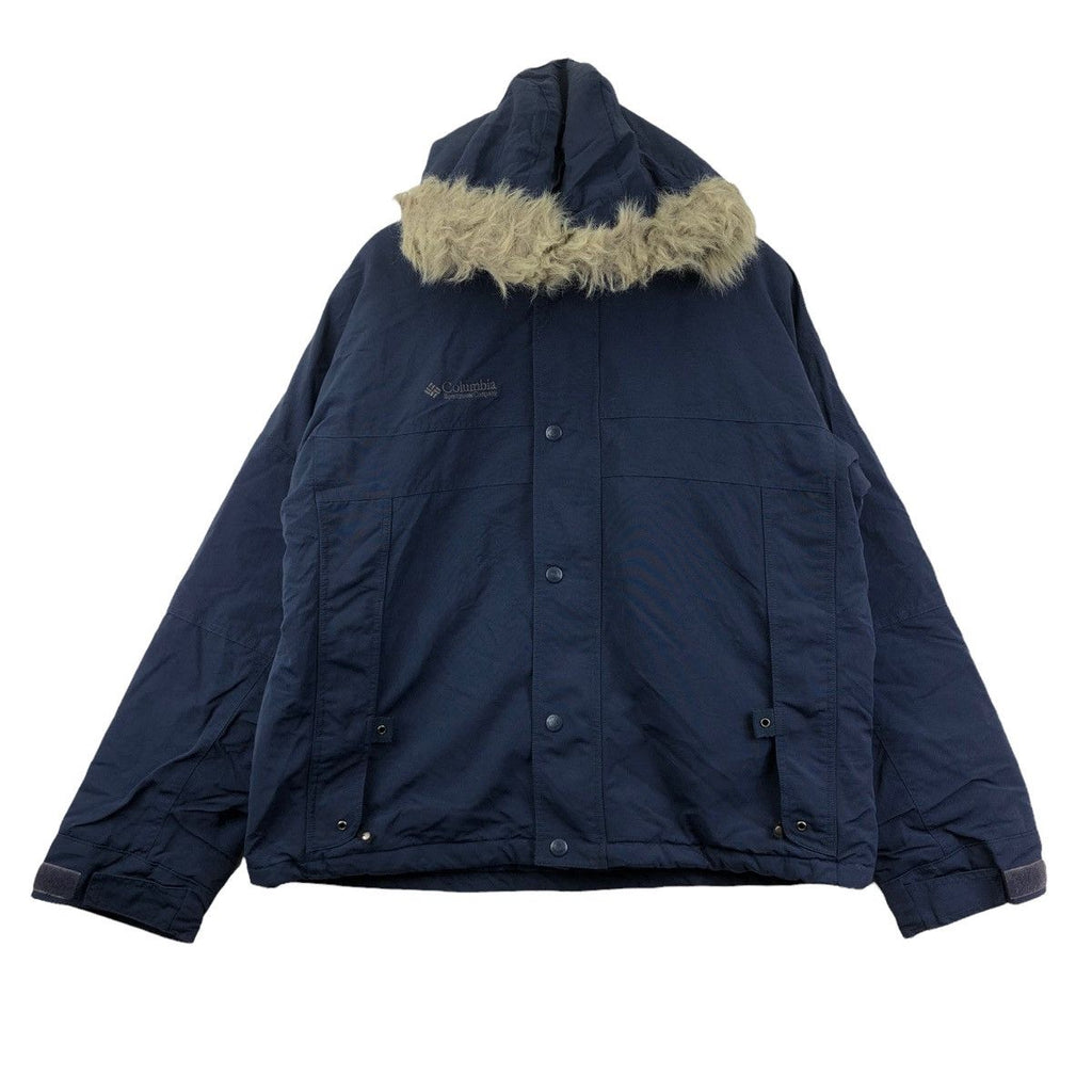 Vintage COLUMBIA SPORTSWEAR AUTHENTIC Issue Puffer Down Jacket Parka Hoodie Explorer