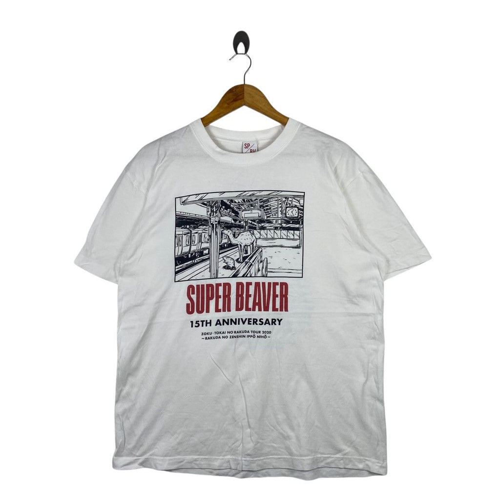 SUPER BEAVER SHINKOKYU Japan Rock Band Tour Tee Shirt Top 15th Anniversary Zoku