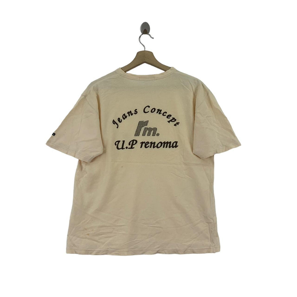 Vintage UP RENOMA PARIS Jeans Concept Pocket Tee Shirt Uniforme Prestige