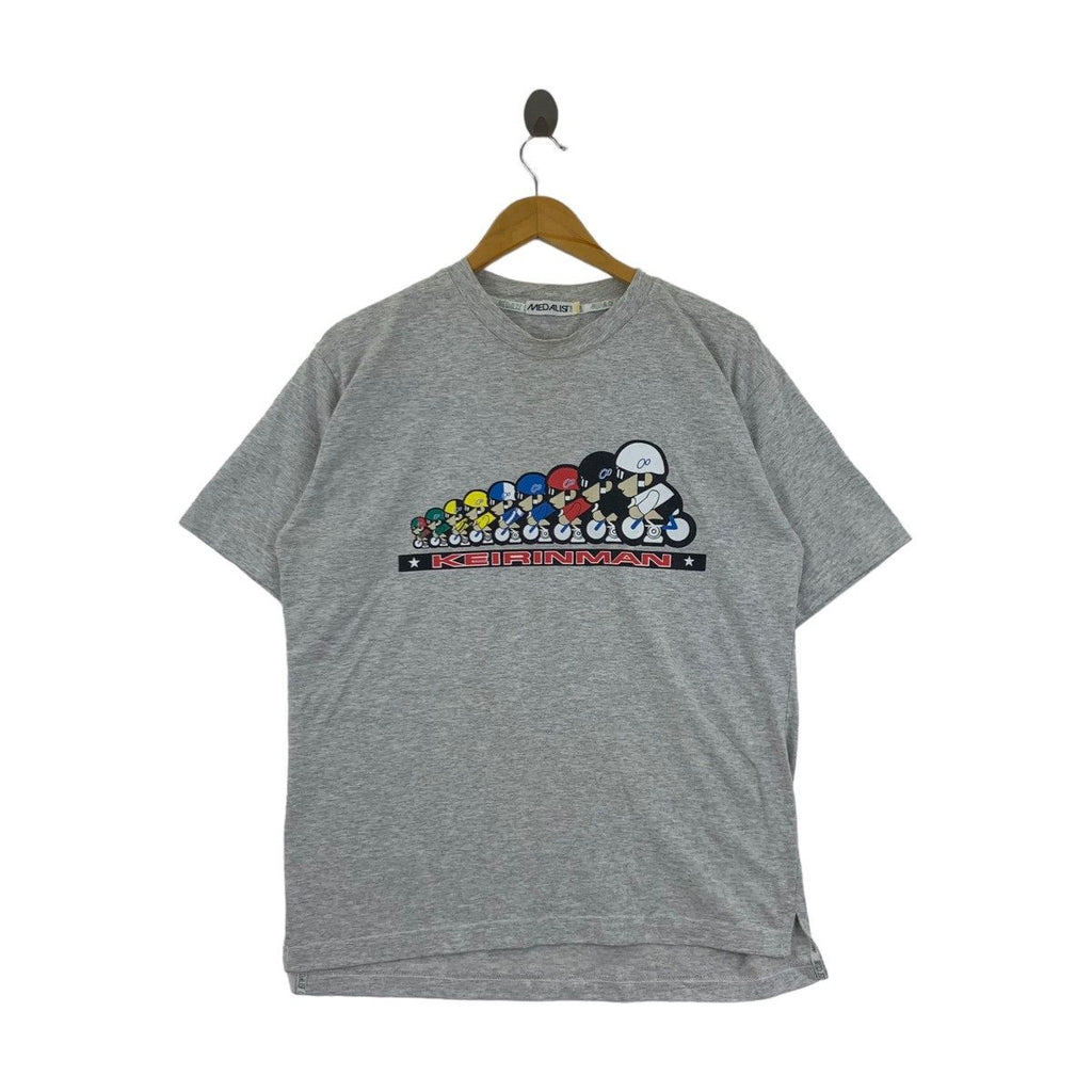 Vintage MEDALIST CLUB KEIRINMAN Cyclist Tee Shirt Top Championship
