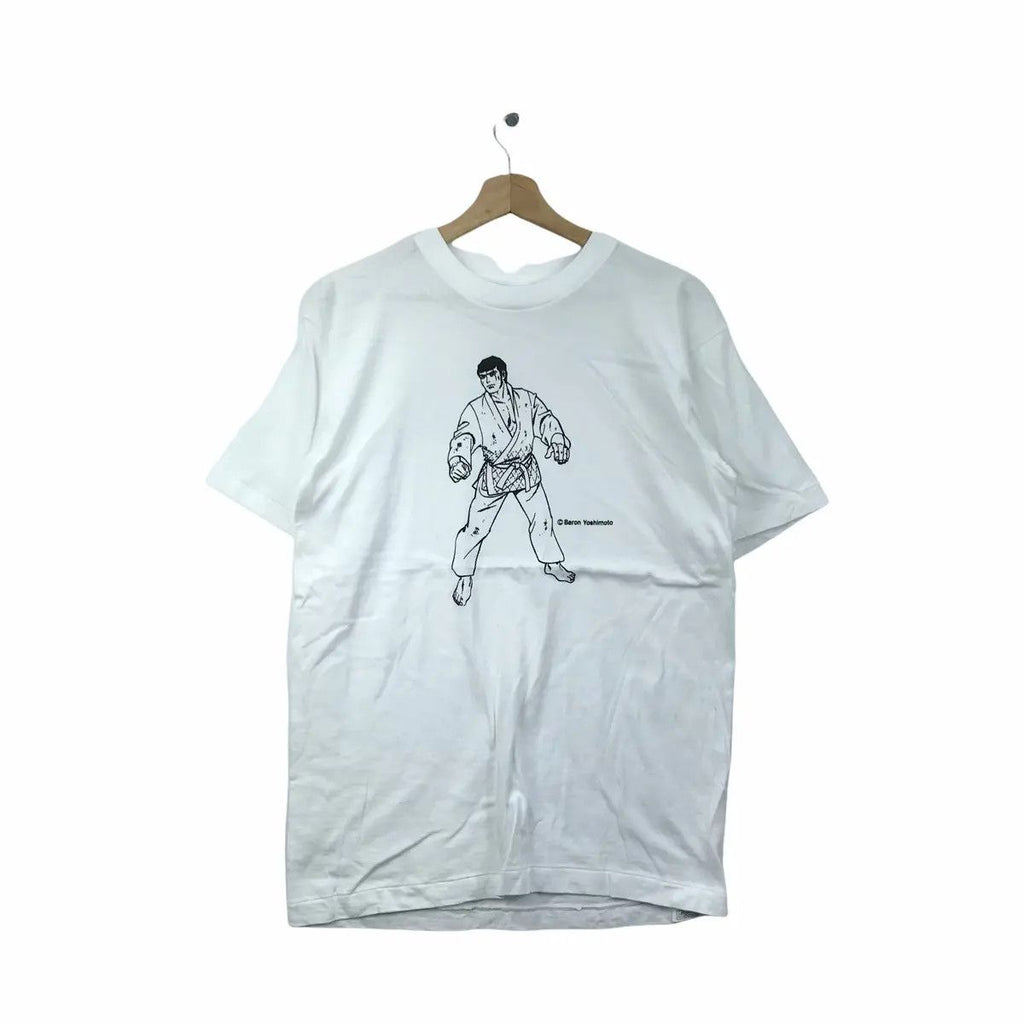 Vintage 80’ BARON YOSHIMOTO Nippon JUKYODEN Manga Tee Shirt Anime Shukan