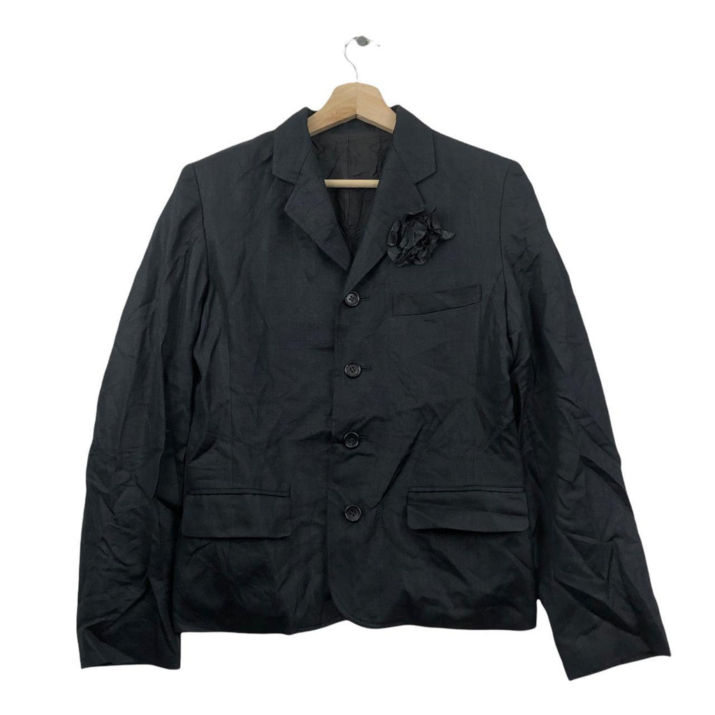 Vtg CARICATURE TAKAHIRO KURIHARA Japan Designer Blazer Suit Sports Coat Minimalist