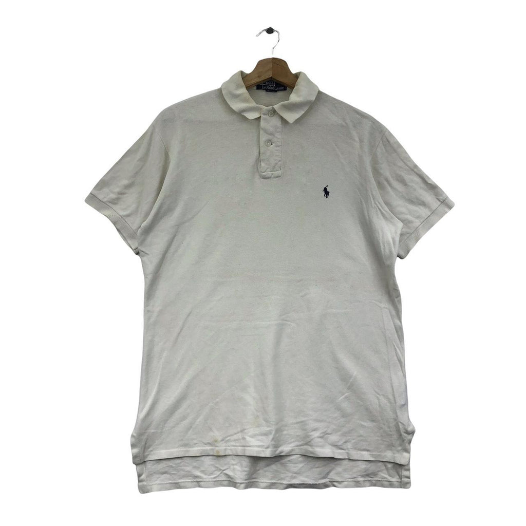 Vtg 90’ POLO RALPH LAUREN Small Pony White Tee Shirt Made In USA Stadium Olympic Bear