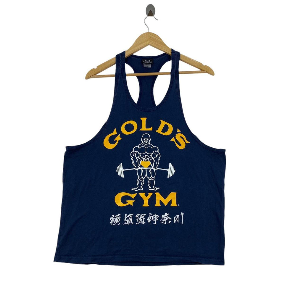 Vintage GOLD’S GYM JAPAN Collection Tank Top Tee Shirt Body Builder