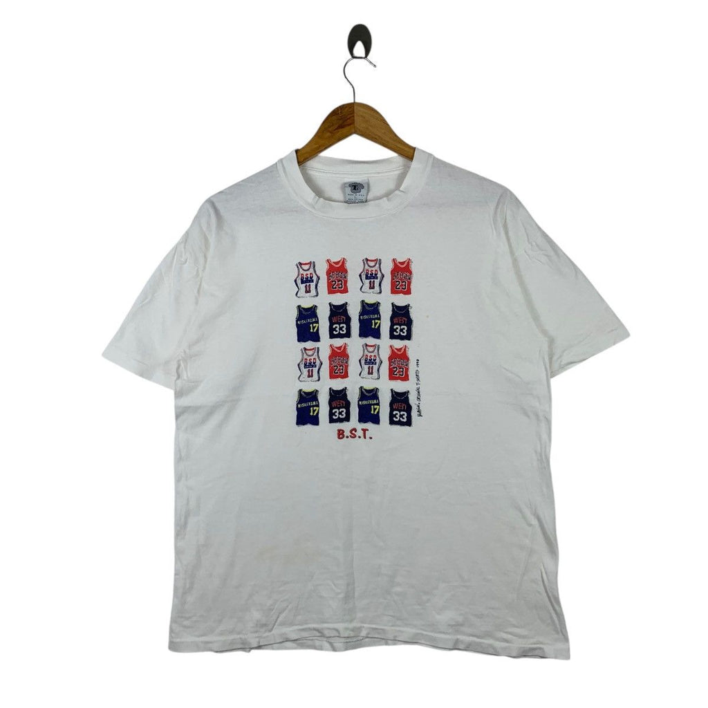 Vintage 1993 BOBSON ORIGINAL BASKETBALL Tank Top Tee Shirt Jersey Logo
