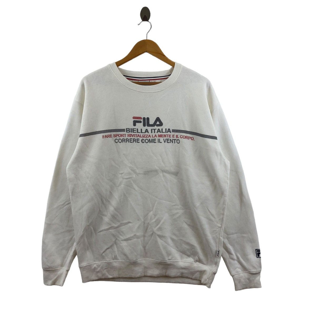 Vintage FILA BIELLA ITALIA Come Il Vento Sweatshirt Sweater Pullover