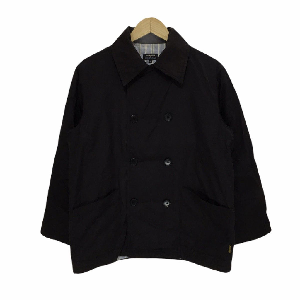 Vintage BLUE LABEL x MONOGRAM United Arrows Double Breasted Pea Coat Jacket Insulation
