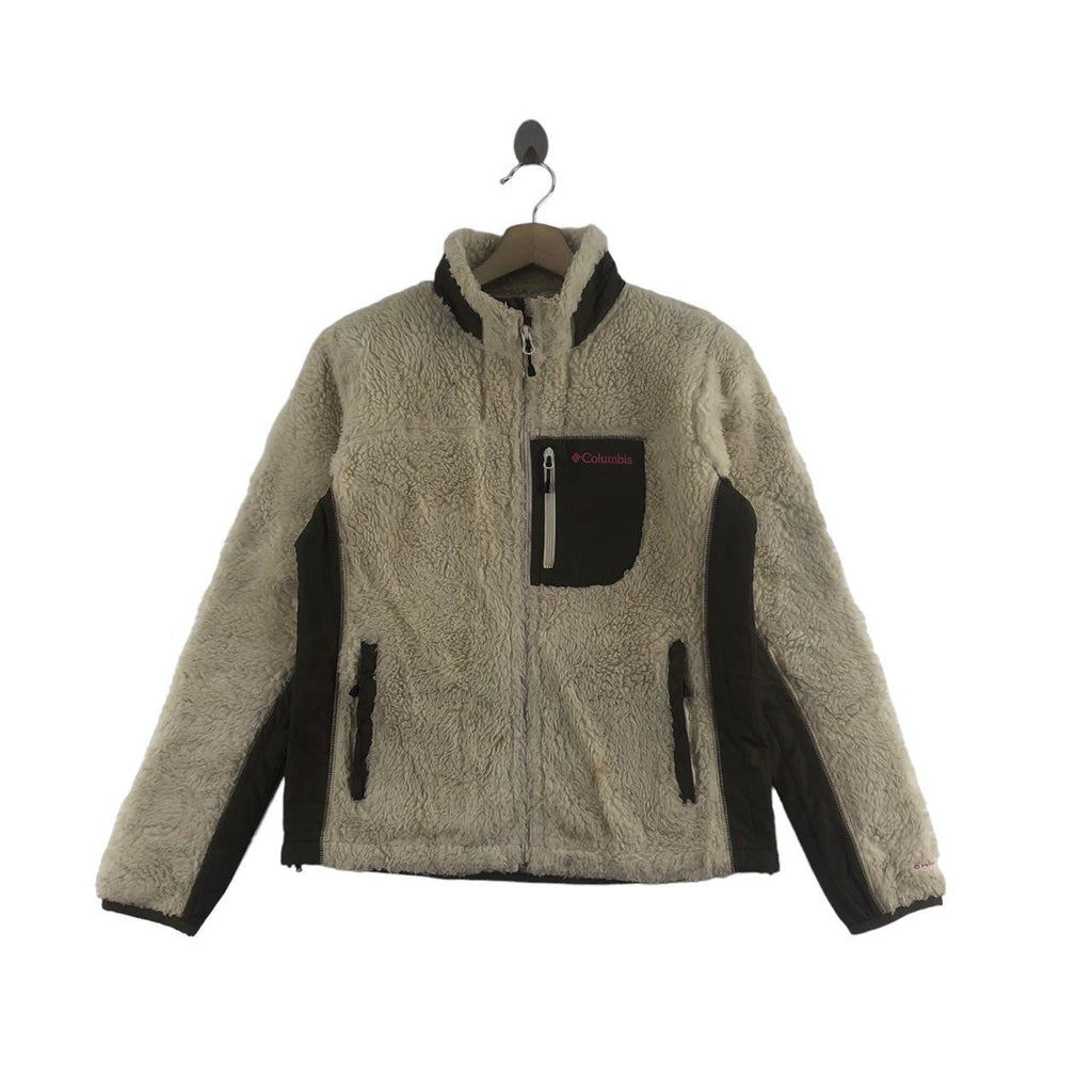 Vintage COLUMBIA SPORTWEAR USA Deep Pile Sherpa Fleece Multi Pockets Jacket