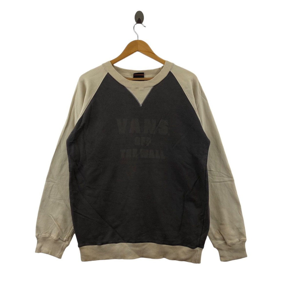 Vintage VANS SKATEBOARD Off The Wall Logo Sweatshirt Sweater Pullover Jumper