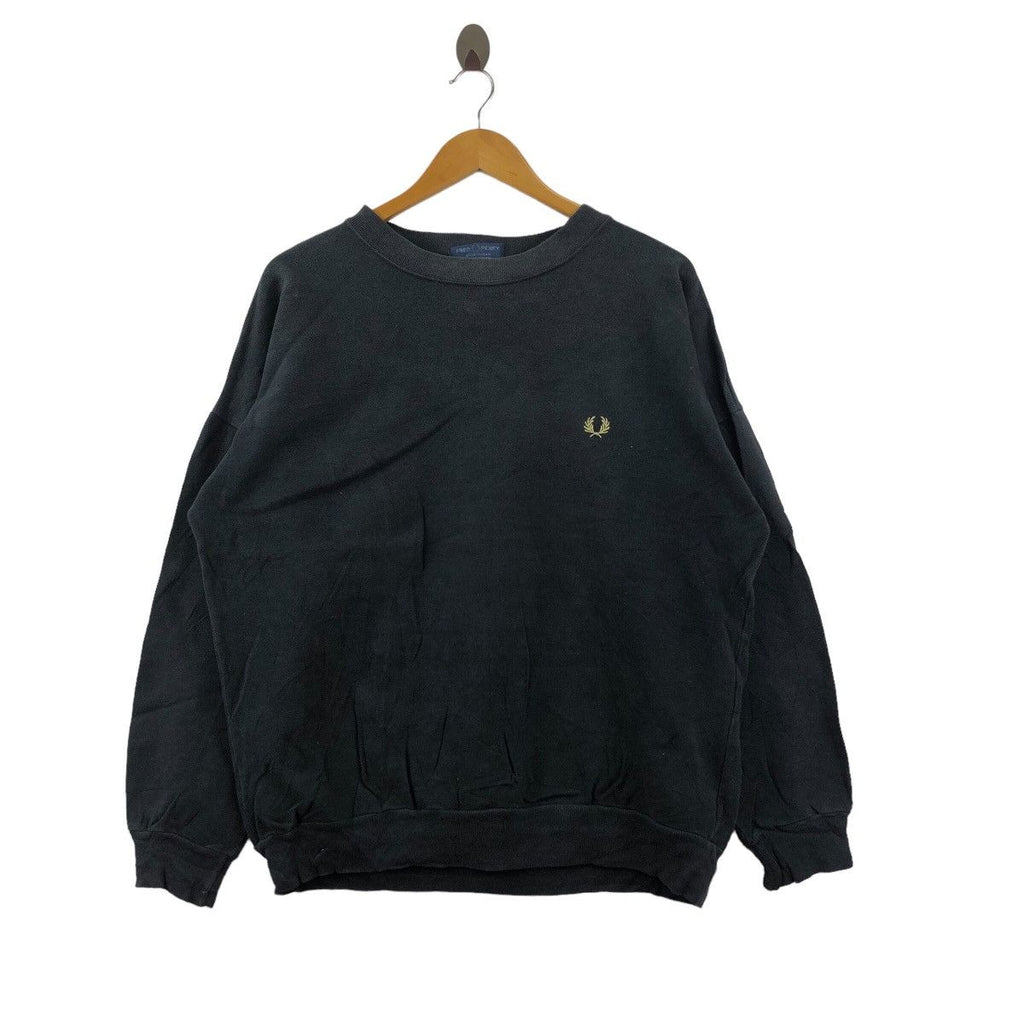 Vintage 90’ FRED PERRY Pure Combed Cotton Sweatshirt Made In England Sweater Pullover Jumper