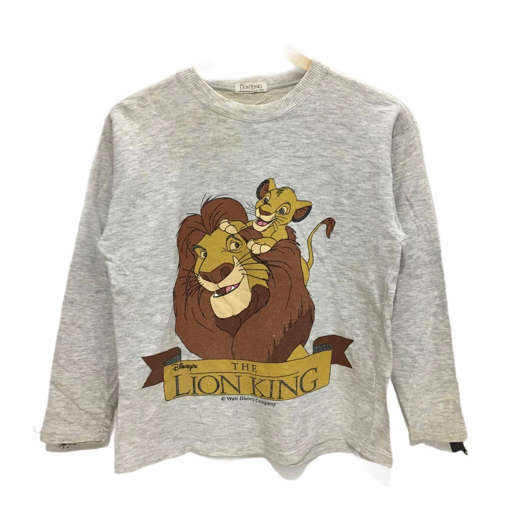 Vintage THE LION KING Women Sweatshirt Big Logo Spell Out Disney Cartoon Pullover Jumper Ladies Sweater