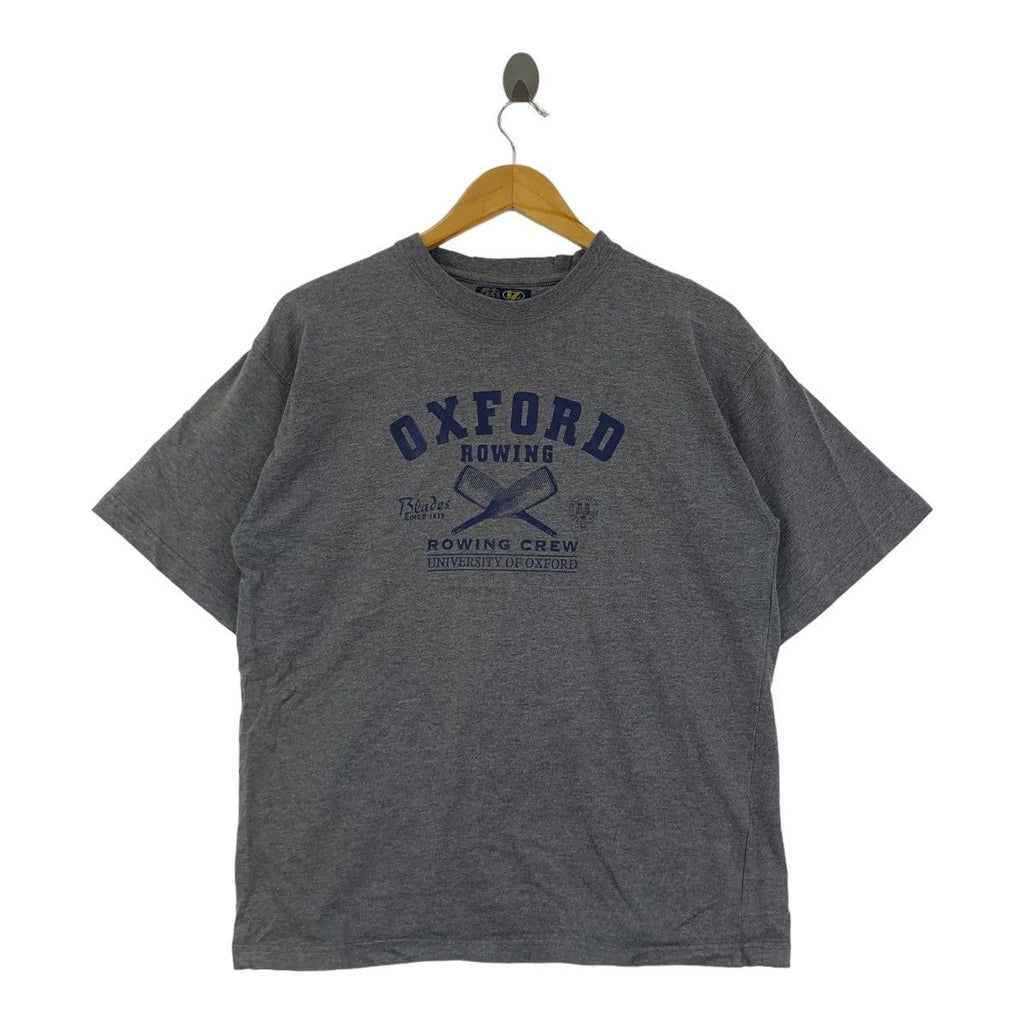 UNIVERSITY OF OXFORD Rowing Crew Tee Shirt Top Ivy League Collegiate