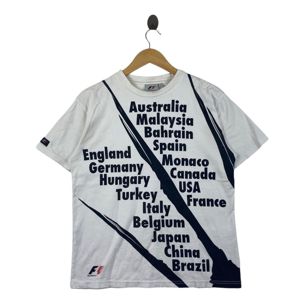 Vintage FORMULA 1 F1 Grand Prix Circuits Racing Team Tee Shirt Top Championship