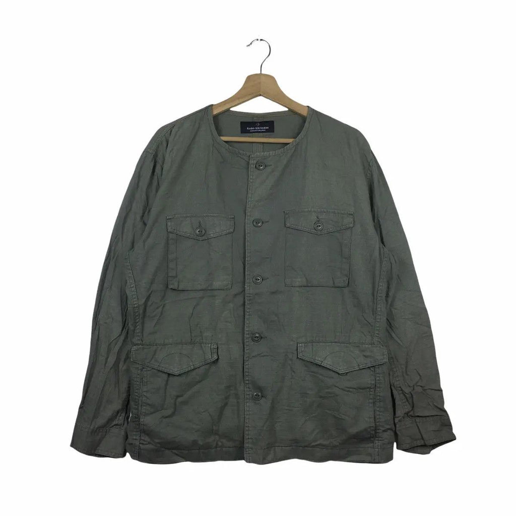 NANO UNIVERSE JAPAN Designer Tactical 4 Pockets Jacket Parka Trench Coat