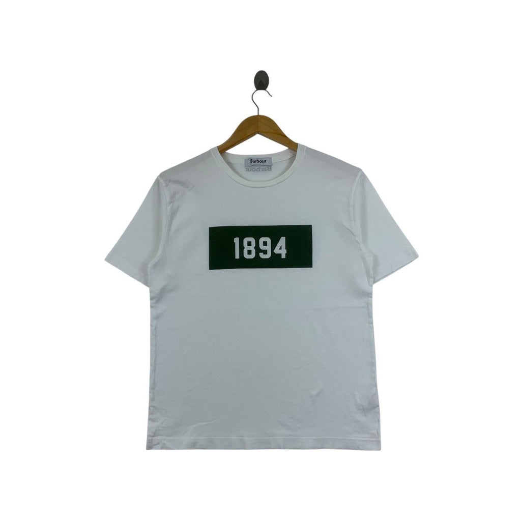 BARBOUR ENGLAND 1894 Box Logo Made In Japan Tee Shirt Top Outdoor Gear