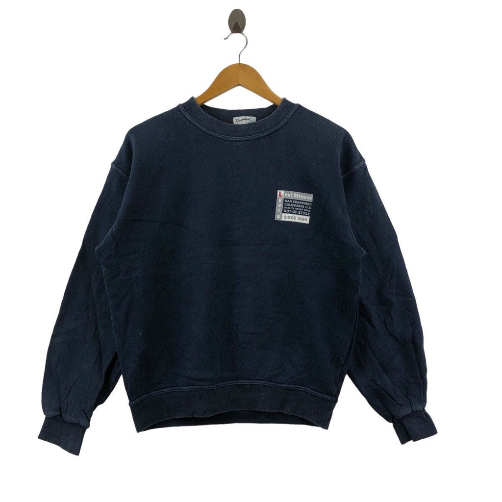 Vintage 90’ LEVI’S STRAUSS Box Logo Made In Japan Sweatshirt Sweater Pullover Jumper