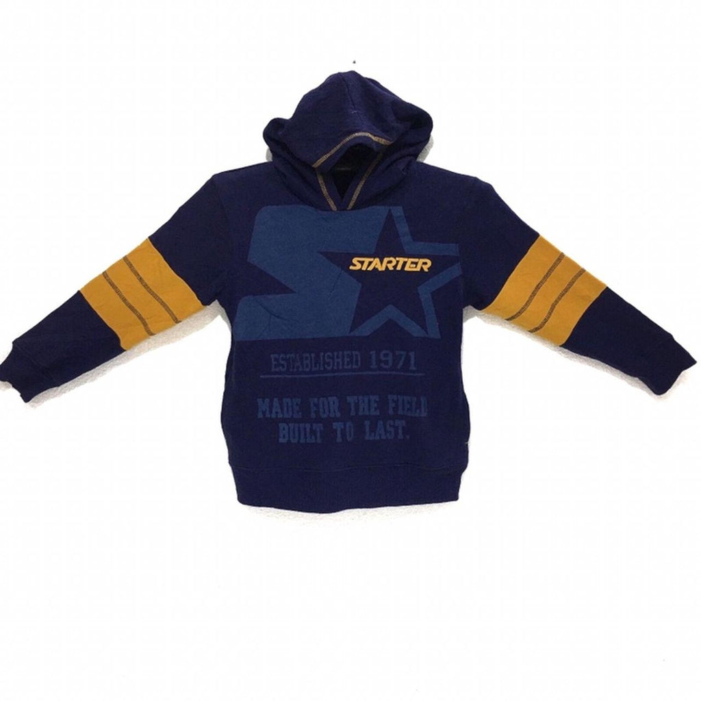 Vintage STARTER Made For The Field  Hoodie Sweatshirt Pullover Sweater Jumper Big Logo Basketball NBA Sport Running Gym Athletic