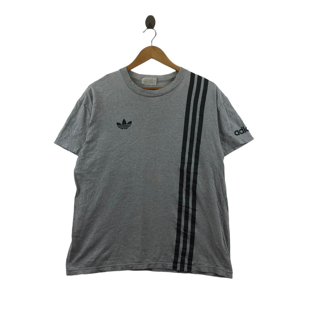 Vintage 90’ ADIDAS ORIGINALS x DESCENTE JAPAN 3 Stripes Tee Shirt Trefoil Logo