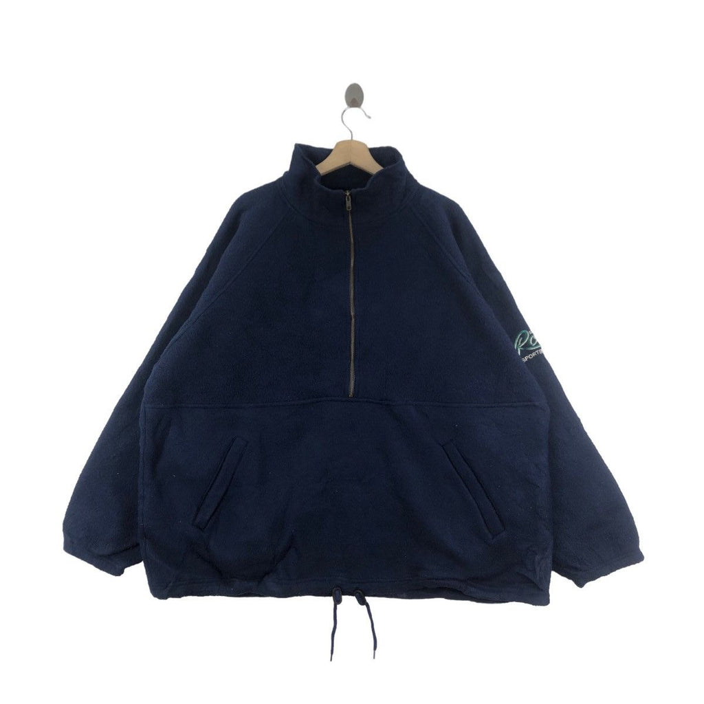 Vintage ROOTS SPORTING GOODS Polar Fleece Jacket Winter Windbreaker