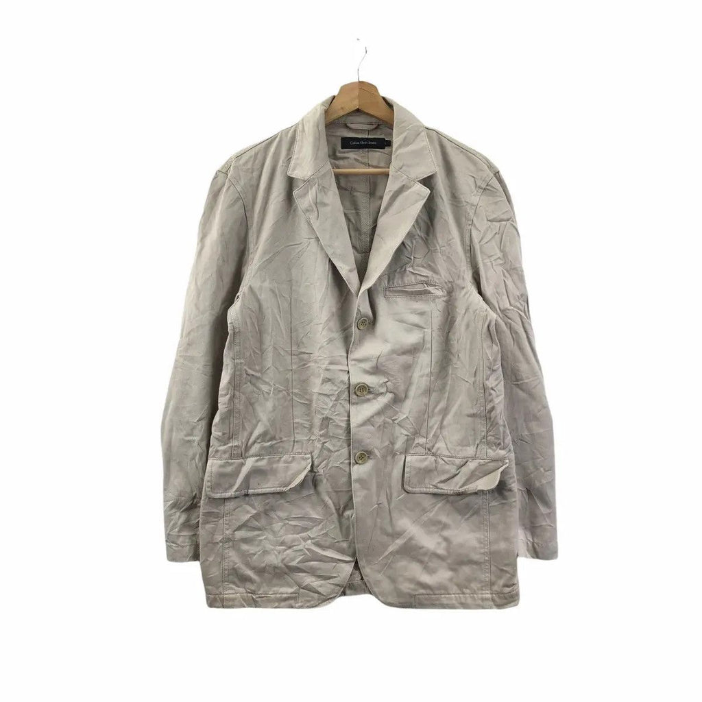 CK CALVIN KLEIN Jeans 3 Button Cotton Blazer Sport Coat London