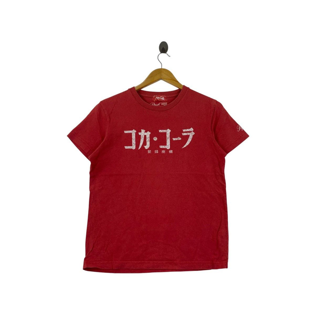 COCA COLA JAPAN Rush Hour Kanji Characters Tee Shirt Top Enjoy Beverages